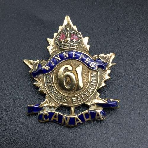Canada - C.E.F. `61st Battalion` Sweetheart Brooch (for Hans)