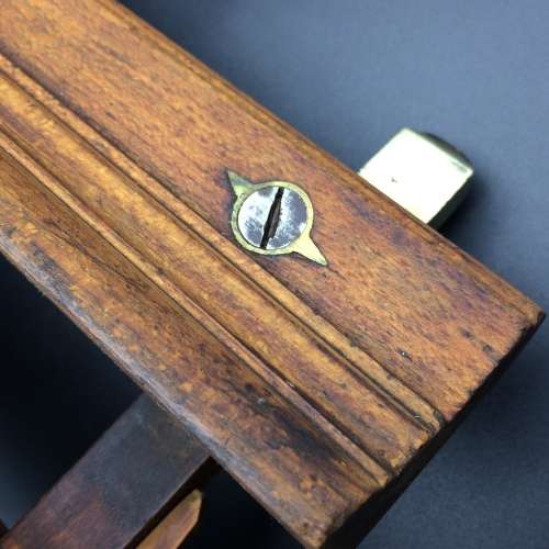 Vintage Wooden and Brass Plane (D. Malloch, Perth)