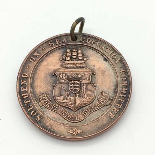 Antique `Southend-On-Sea` School Attendance Medal (1910)