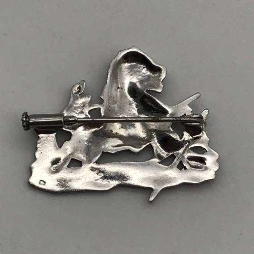 Rhodesia - Rare `BSAP` Silver and Marcasite Sweetheart Brooch