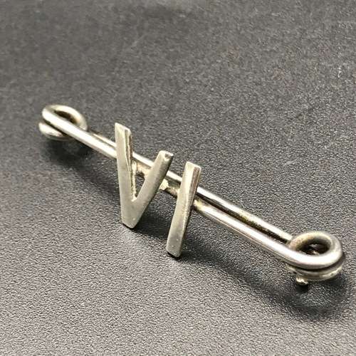 Solid Silver `6th SA Armoured Car Regiment Sweetheart Brooch