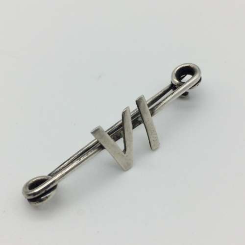 Solid Silver `6th SA Armoured Car Regiment Sweetheart Brooch