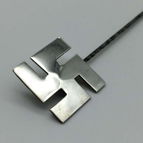 Rare Antique Pre-War Solid Silver Swastika Hat Pin (1912)