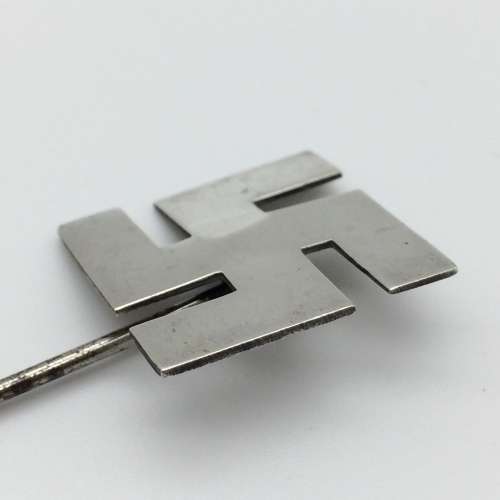 Rare Antique Pre-War Solid Silver Swastika Hat Pin (1912)