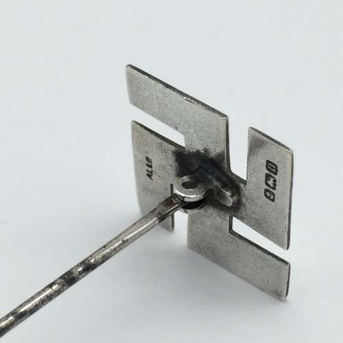 Rare Antique Pre-War Solid Silver Swastika Hat Pin (1912)