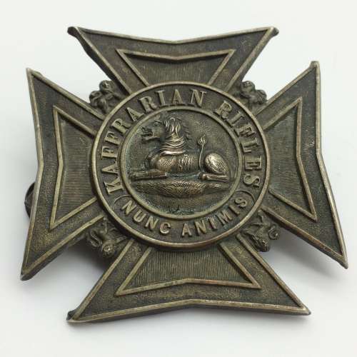 Boer War - Early `Kaffrarian Rifles` Helmet Plate