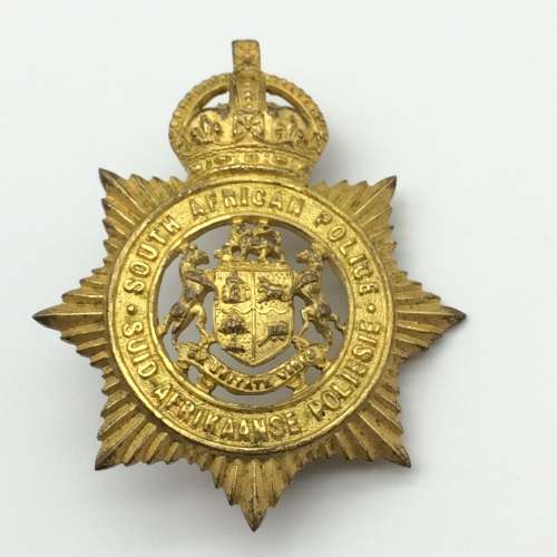 S.A. - `South African Police` Officers Pouch Belt Plate Badge (1931 - 1957)
