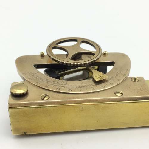 WW1 - Antique Brass Abney Level/Clinometer (T. Cooke and Sons)