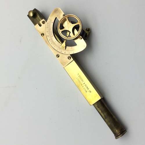 WW1 - Antique Brass Abney Level/Clinometer (T. Cooke and Sons)