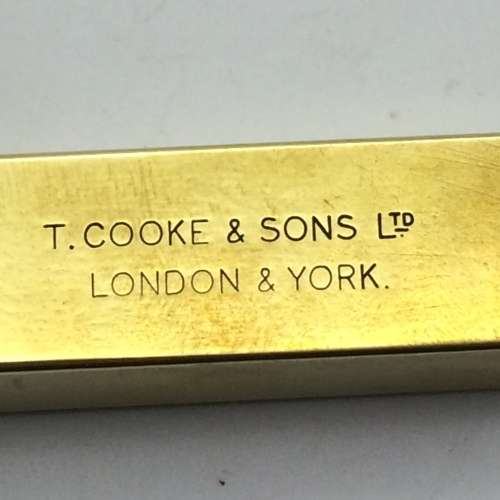 WW1 - Antique Brass Abney Level/Clinometer (T. Cooke and Sons)