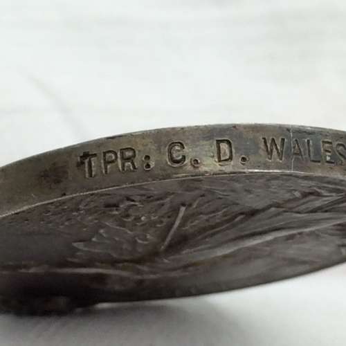 Boer War - Scarce Q.S.A Medal (OFS, TVL, SA01) to `INTELL. CORPS` (TRP. C.D. WALES)