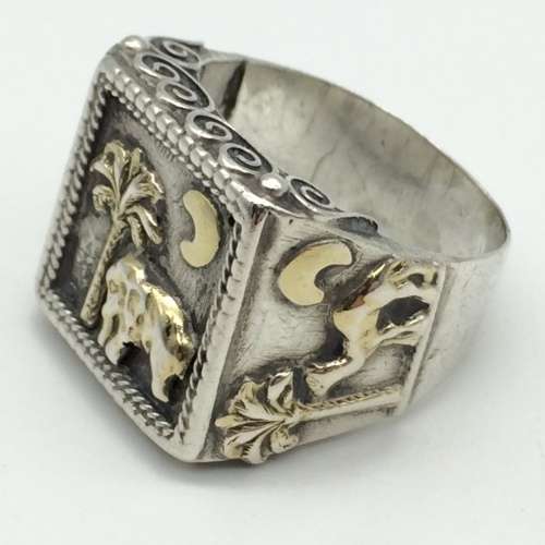 WW2  Scarce Silver `North African Campaign` Souvenir Ring