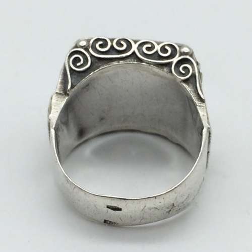 WW2  Scarce Silver `North African Campaign` Souvenir Ring