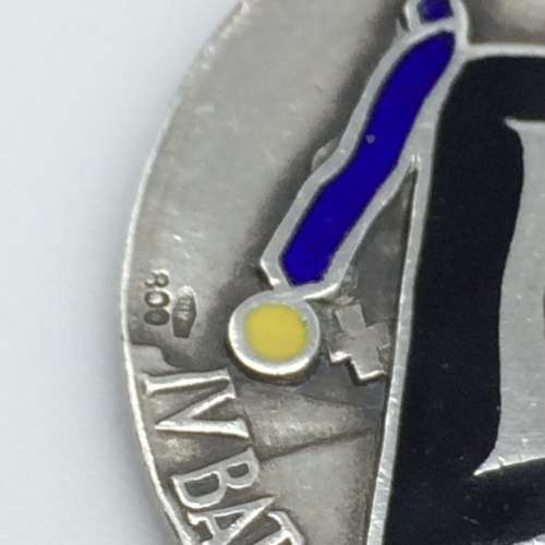 Italian Silver and Enamel `4th Colonial Battalion` War Medal