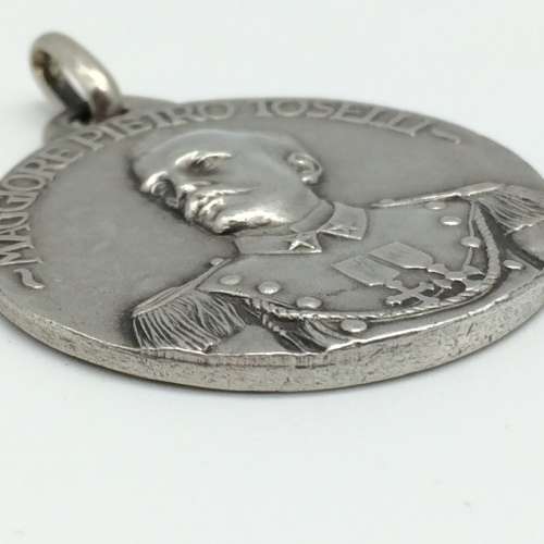 Italian Silver and Enamel `4th Colonial Battalion` War Medal