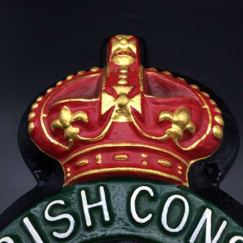 Rare `Royal Irish Constabulary` Cast Iron Barracks Plaque