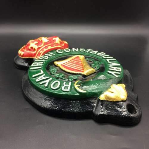 Rare `Royal Irish Constabulary` Cast Iron Barracks Plaque