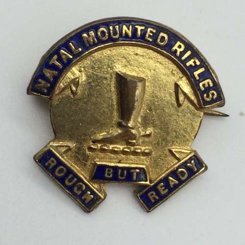 South Africa  Early `Natal Mounted Rifles` Lapel Pin