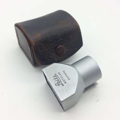 `LEICA (Lietz Wetzlar) 35mm VIEWFINDER` (Silver Metal)
