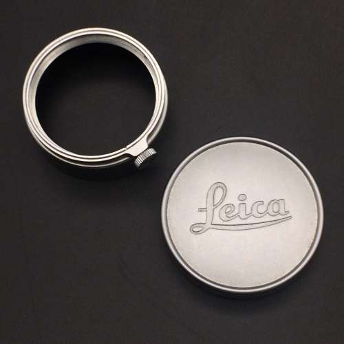 Leica (E. Leitz) `Summaron  Elmar 3.5cm Lens Hood and Cover`