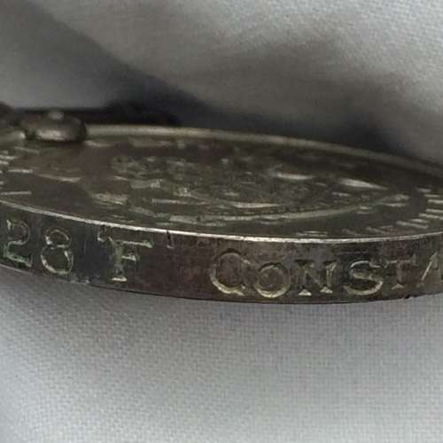 South African Police (SAP) `Silver` Faithfull Service Medal (E.W.G. SMITH)