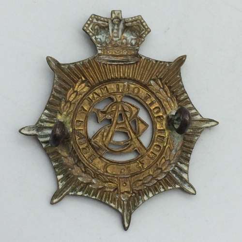 British - Victorian `Army Service Corps` (A.S.C) Cap Badge