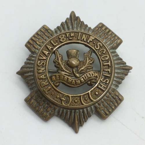 South Africa - `Transvaal Scottish 8TH Infantry` Badge