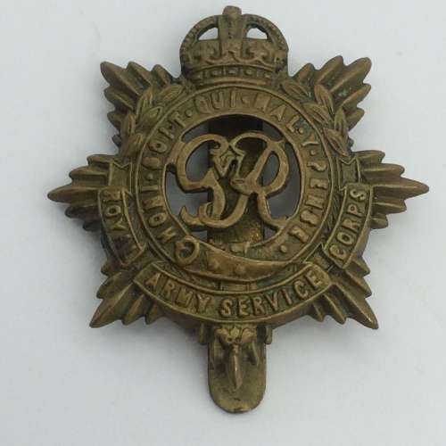 British - `Royal Army Service Corps` Cap Badge (WW2)