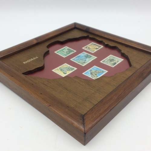 Vintage Rhodesian Framed Stamps