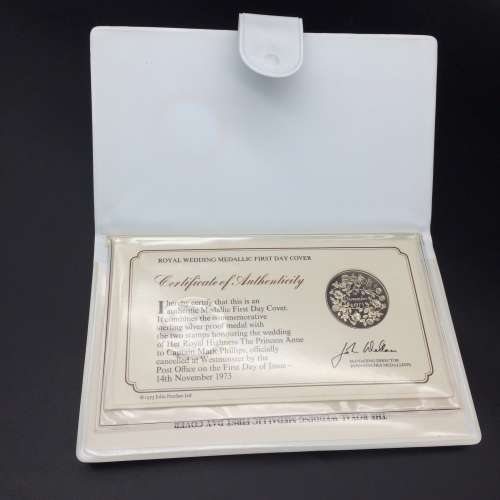 1973 Royal Wedding Silver Proof First Day Medallion (Princess Anne)