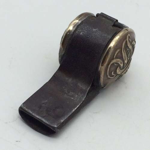 Rare - Early Victorian `G.P.O.` Whistle (Escargot - Button Type) (1860/70`s)