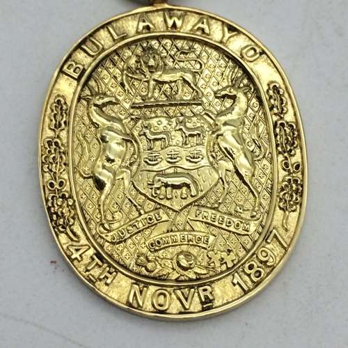 Rhodesia - Rare Silver `Bulawayo 1897 Railway Pass` Medallion