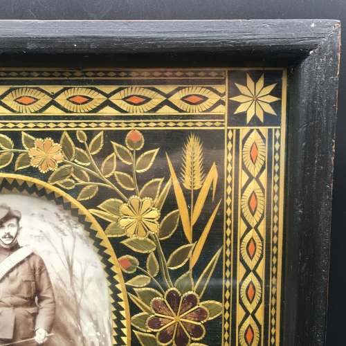 Amazing Large `Boer War - POW` Photo Frame (Greek Volunteer)