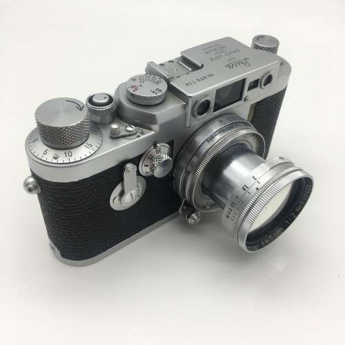 Rare `Leica IIIg` 1950`s Camera with Lens and Case