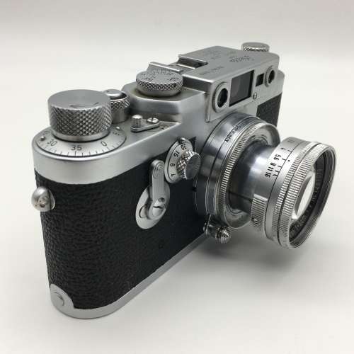 Rare `Leica IIIg` 1950`s Camera with Lens and Case (Nr.881089)