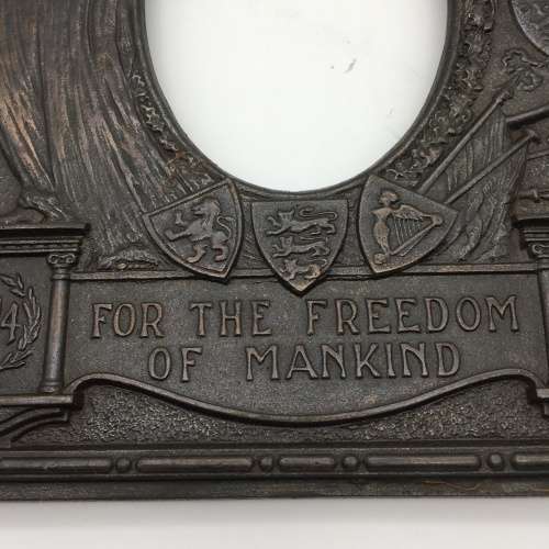 Impressive WW1 `For the Freedom of Mankind` Iron Photo Frame (for Hans)