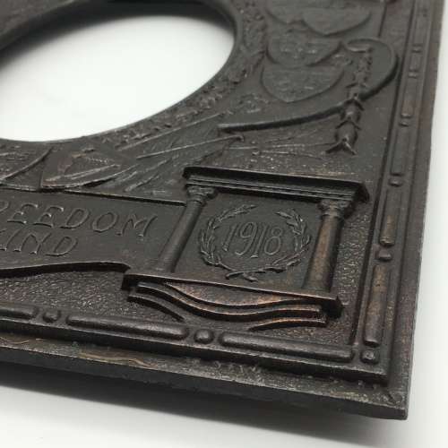 Impressive WW1 `For the Freedom of Mankind` Iron Photo Frame (for Hans)