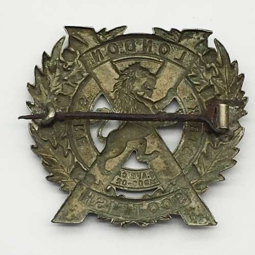 British - `London Scottish` Glengarry Badge (for Hans)
