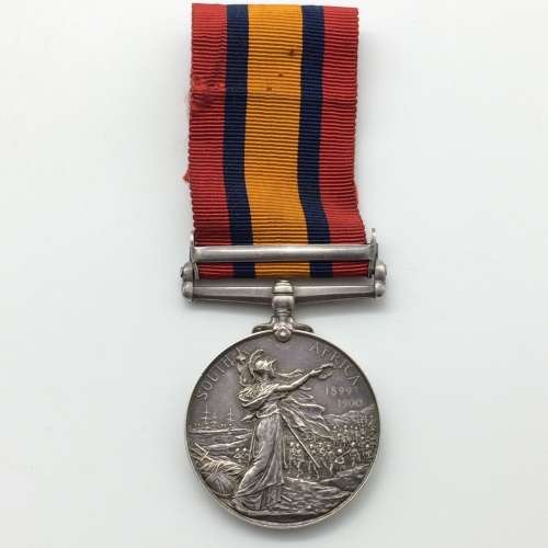 Rare Boer War - Q.S.A. `Casualty with Ghost Dates` Medal (W. Smith - Seaforth Highlanders)