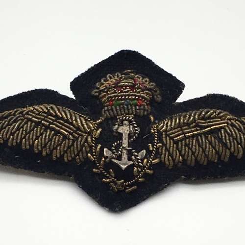 WW2 - Scarce `Royal Navy Fleet Air Arm` Pilots Wings