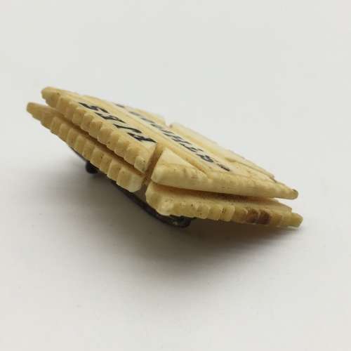 Boer War - P.O.W. (St. Helena 1902) Bone Brooch