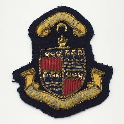 Early `The Harvey Grammar School` Blazer Badge (Secret WW2 Contribution)