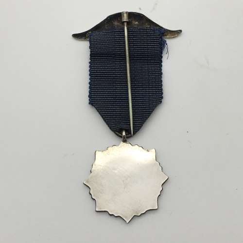 Early Silver and Enamel `R.A.O.B.-PRIMO` Masonic Medal/Jewel