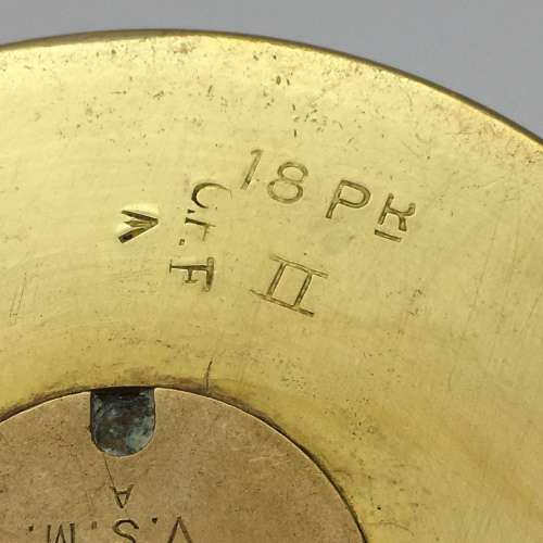 Pair WW1 `Trench Art` Brass Artillery Shells