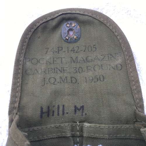 Rare US/Korean War `Pair of Carbine Ammo Pouches` (1950`s)
