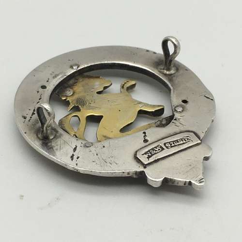 Vintage Solid Silver Scottish Clan Badge