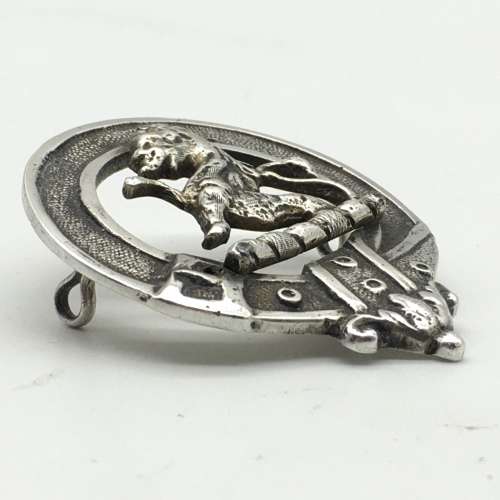 Vintage Solid Silver Scottish Clan Badge