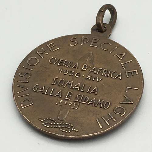 Pre-WW2 Scarce Italian `DIVISIONE SPECIALE LAGHI` Medal