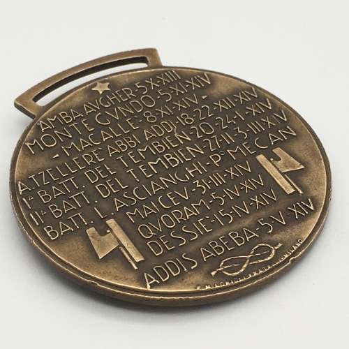 Pre-WW2 Scarce Italian `Ethiopian/Somaliland` Campaign Medal