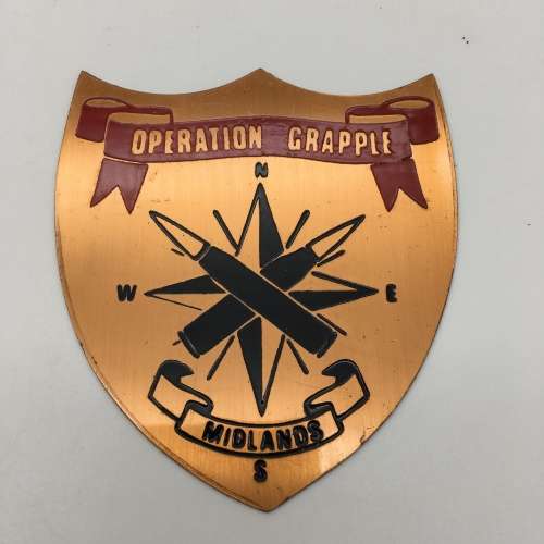 Rhodesia - Five Operational Copper Plaques